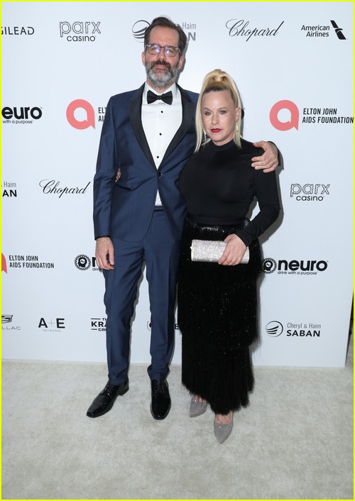 Patricia Arquette, Eric White at the Elton John Oscar Party 2023