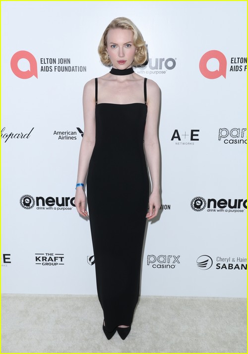 Emily Ruhl at the Elton John Oscar Party 2023