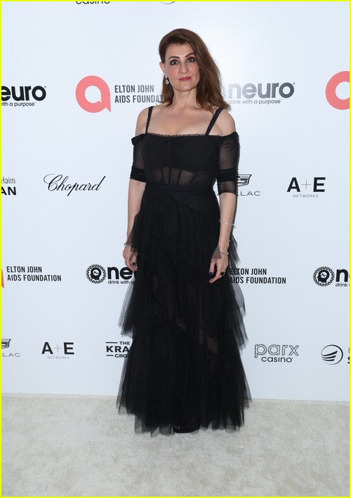 Nia Vardalos at the Elton John Oscar Party 2023