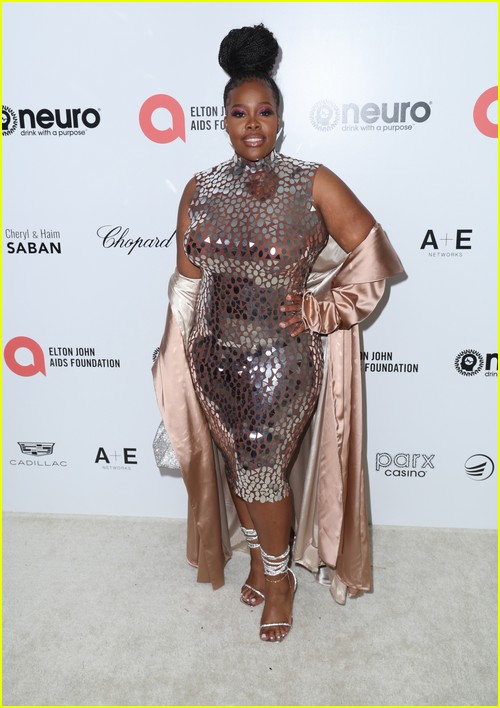 Amber Riley at the Elton John Oscar Party 2023