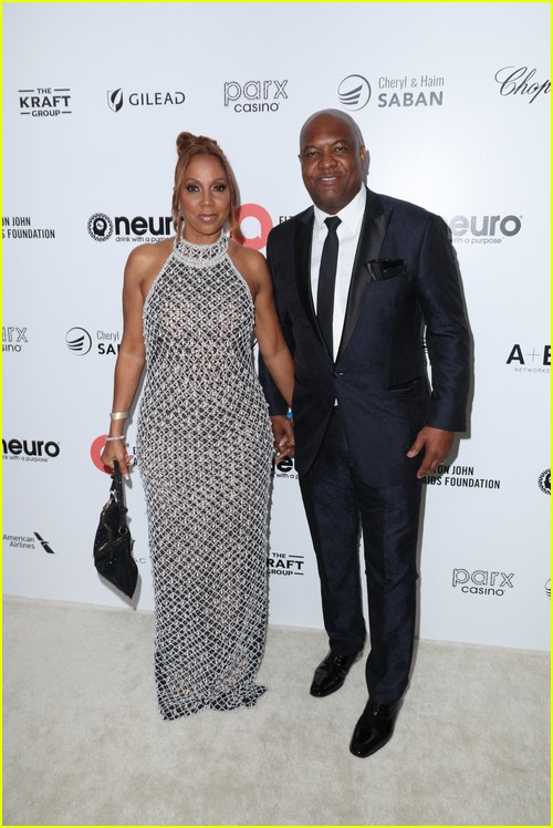 Holly Robinson Peete, Rodney Peete at the Elton John Oscar Party 2023