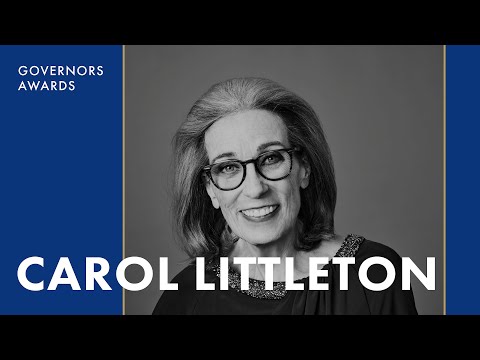 Carol Littleton Receives an Honorary Oscar Award at the 14th Governors Awards.