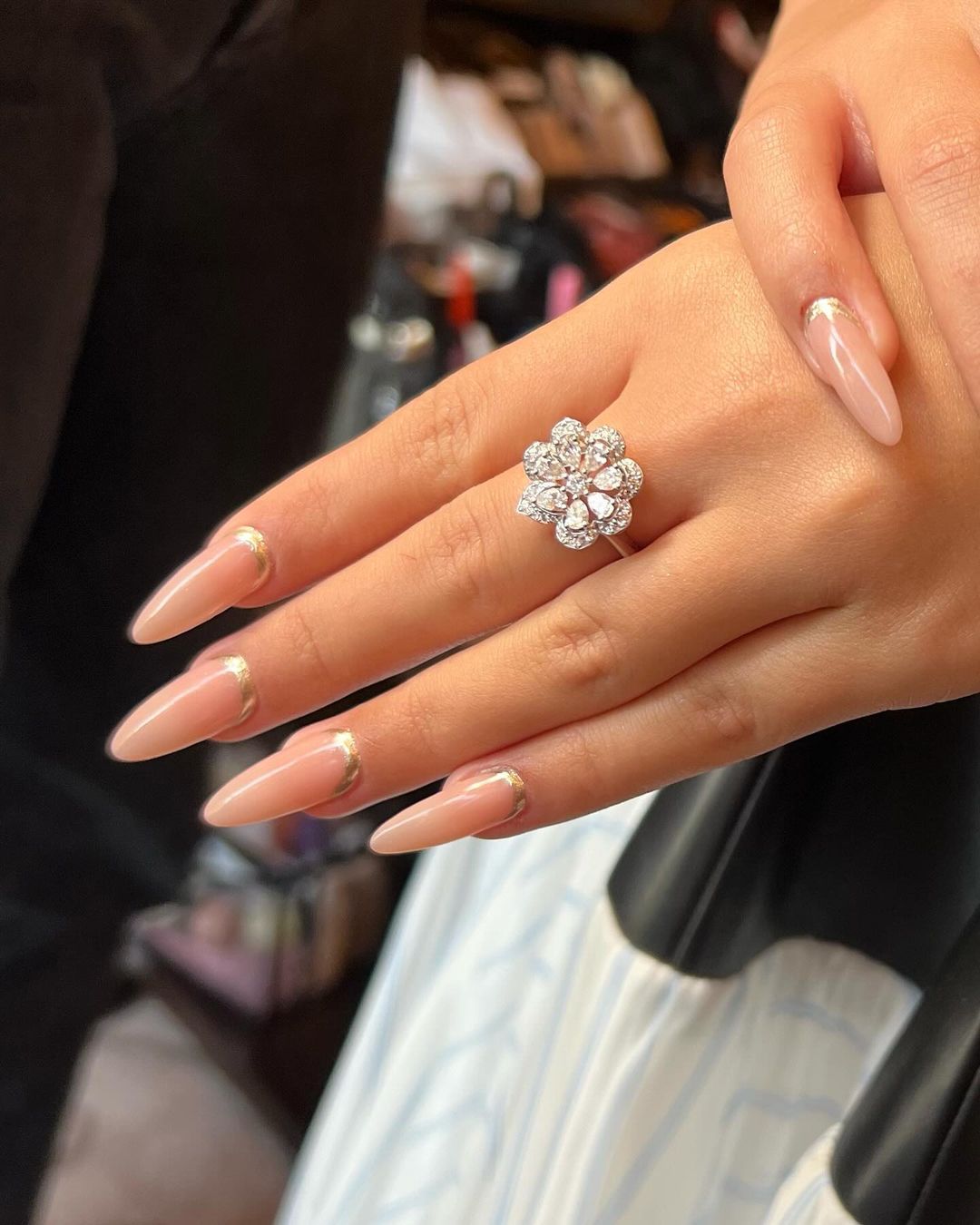 Ariana Greenblatt’s reversible French manicure