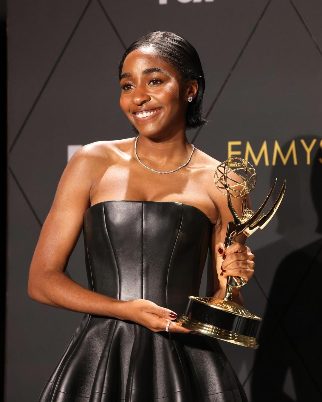 Emmy winner Ayo Edebiri dressed in custom Louis Vuitton