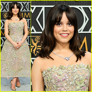 Jenna Ortega Goes Floral for First Ever Emmy Awards!