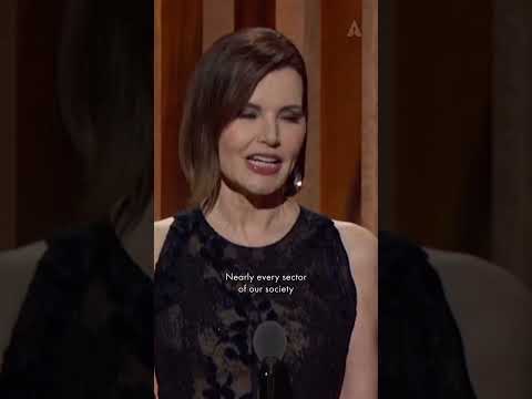 Geena Davis Receives the Jean Hersholt Humanitarian Award at the 2019 Governors Awards