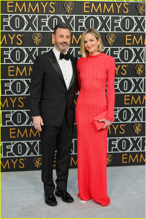 Jimmy Kimmel and wife Molly at the Emmy Awards