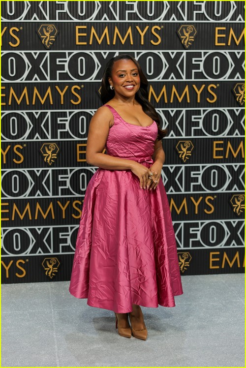 Abbott Elementary’s Quinta Brunson at the Emmy Awards