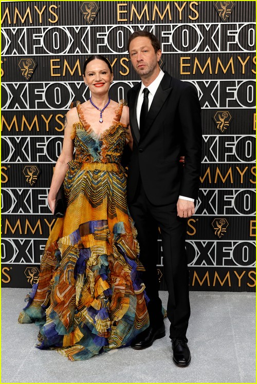 The Bear’s Ebon Moss-Bachrach and wife Yelena at the Emmy Awards