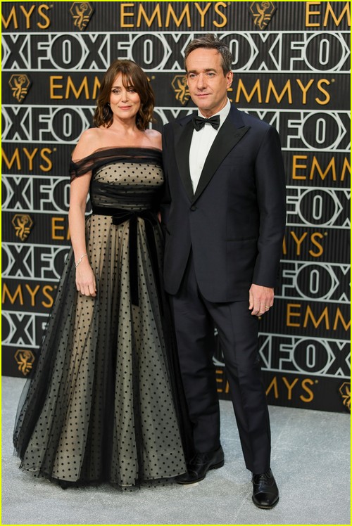 Succession’s Matthew Macfadyen and wife Keeley Hawes at the Emmy Awards