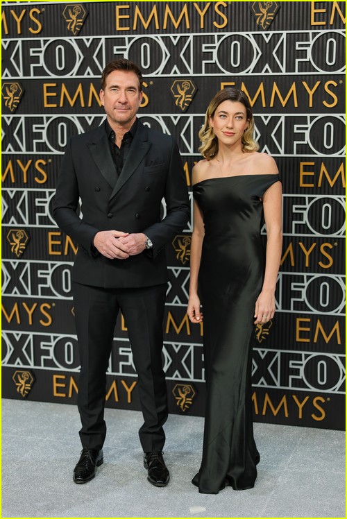 Dylan McDermott and daughter Colette at the Emmy Awards