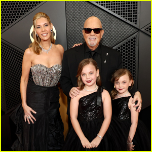 Performer Billy Joel Brings Wife Alexis Roderick & Kids Della & Remy to Grammys 2024!