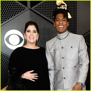 Nominee Jon Batiste Gets Support From Wife Suleika Jaouad at Grammys 2024