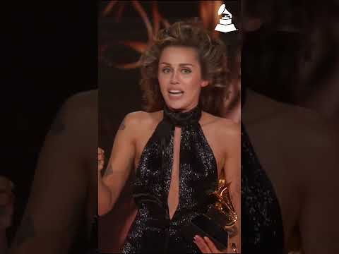 MILEY CYRUS Wins Best Pop Solo Performance For FLOWERS At The 2024 GRAMMYs #mileycyrus