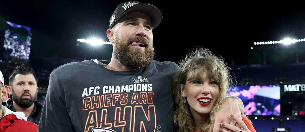 Travis Kelce Taylor Swift AFC Championship Game 2024