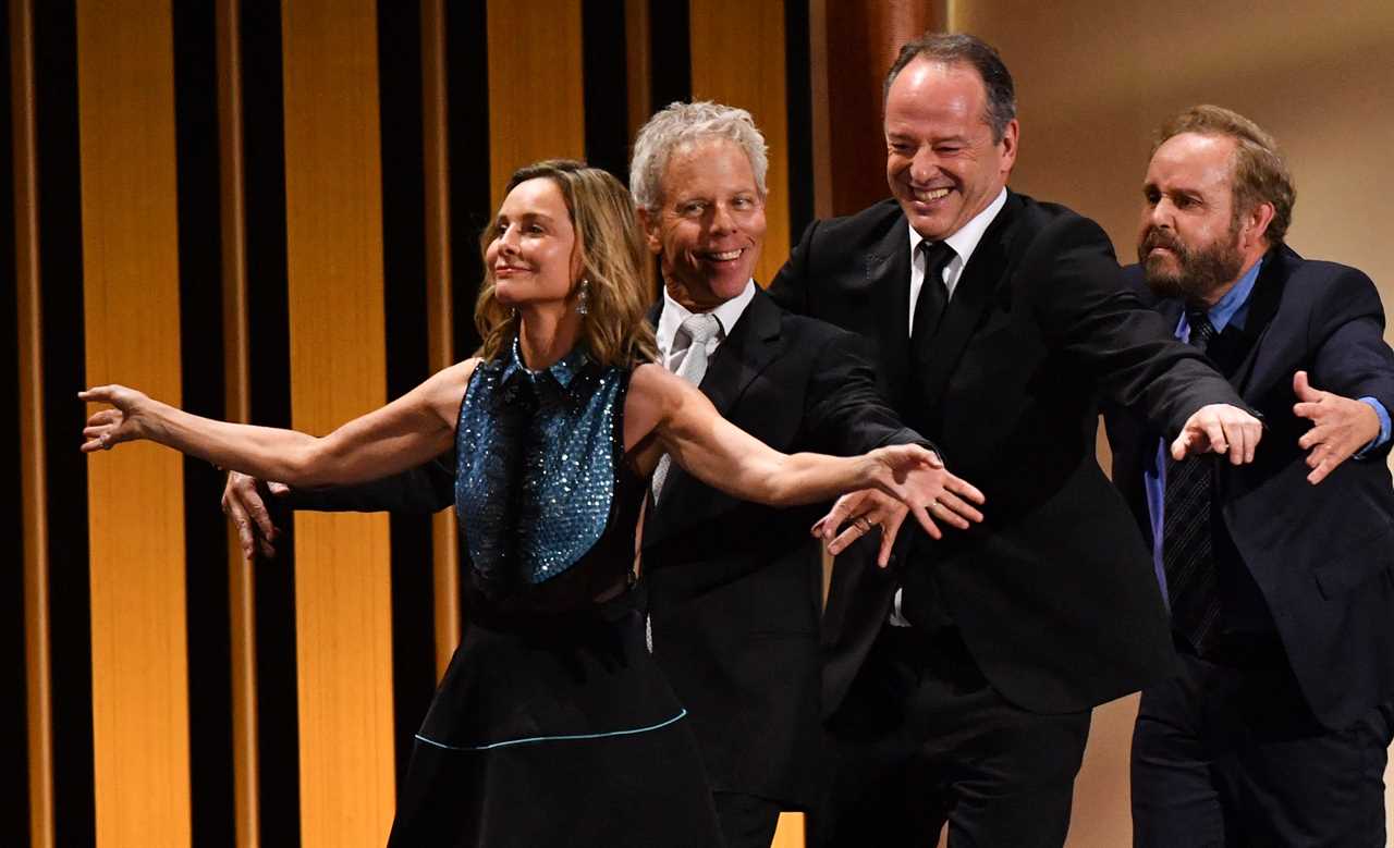 Calista Flockhart Reunites With Ally McBeal Cast at Emmy Awards