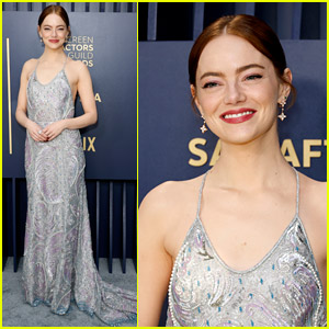 Emma Stone Dazzles in Louis Vuitton Dress at SAG Awards 2024