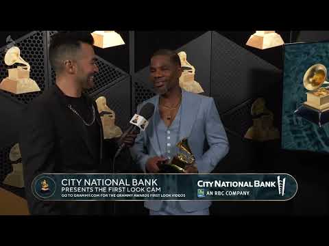 KIRK FRANKLIN Checks In At The CNB First Look Cam At The 2024 GRAMMYs