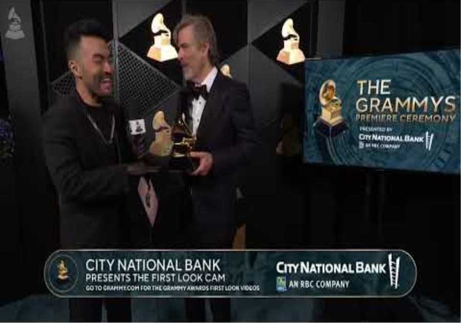 BRETT MORGEN Checks In At The CNB First Look Cam At The 2024 GRAMMYs