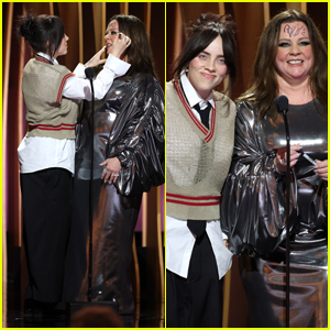 Billie Eilish Signs Melissa McCarthy's Face While Presenting an Award at SAG Awards 2024