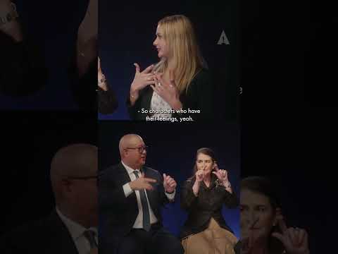 'Elemental's Peter Sohn & Denise Ream Learn American Sign Language from Chrissy Marshall | Oscars