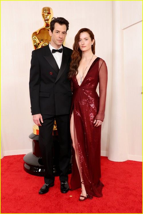 Mark Ronson and wife Grace Gummer (Barbie songwriter) at the Oscars 2024
