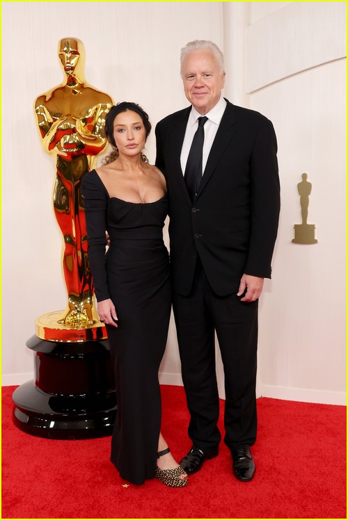 Tim Robbins and girlfriend Reed Morano at the Oscars 2024