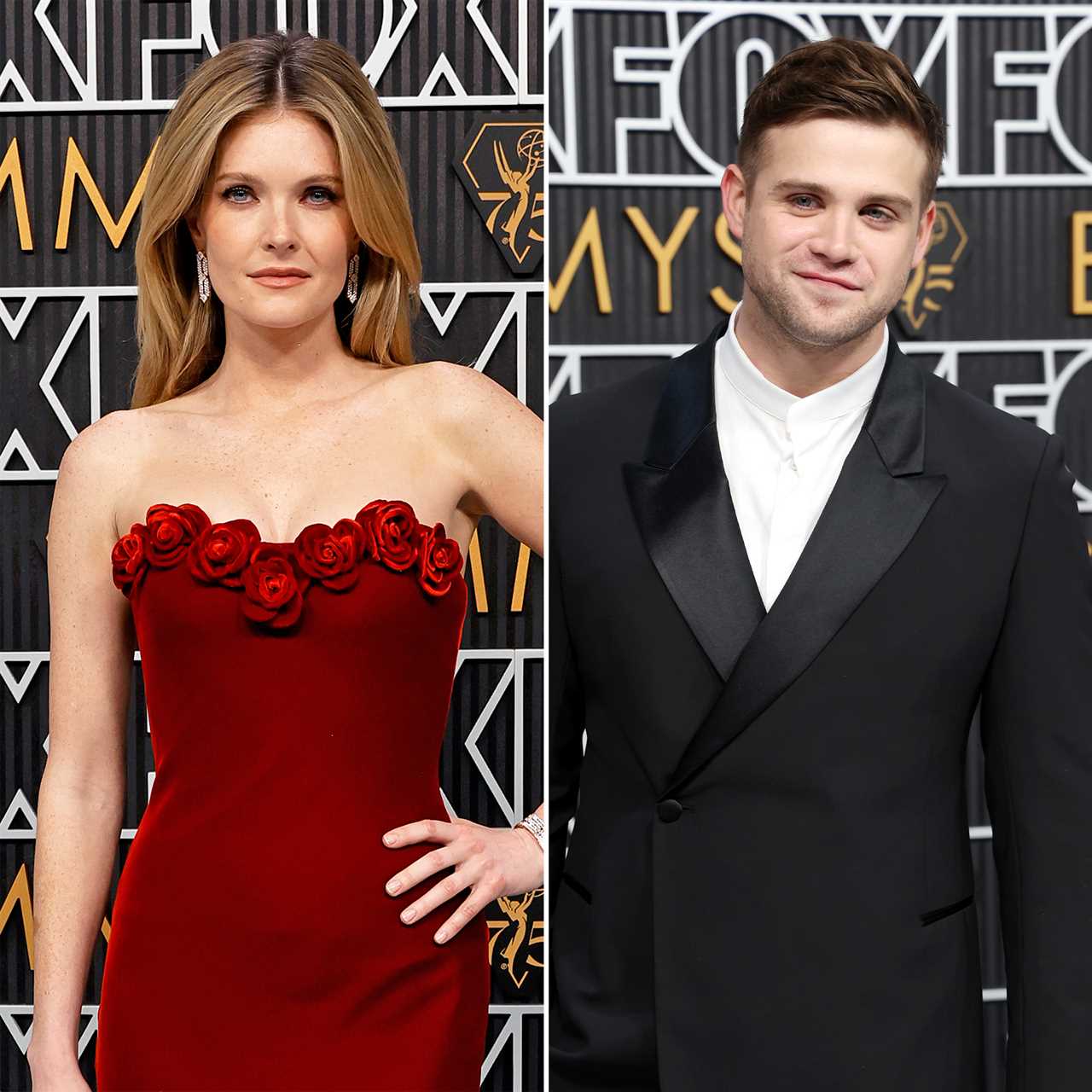 Meghann Fahy and Leo Woodall Make Their Red Carpet Debut at the 2023 Emmys