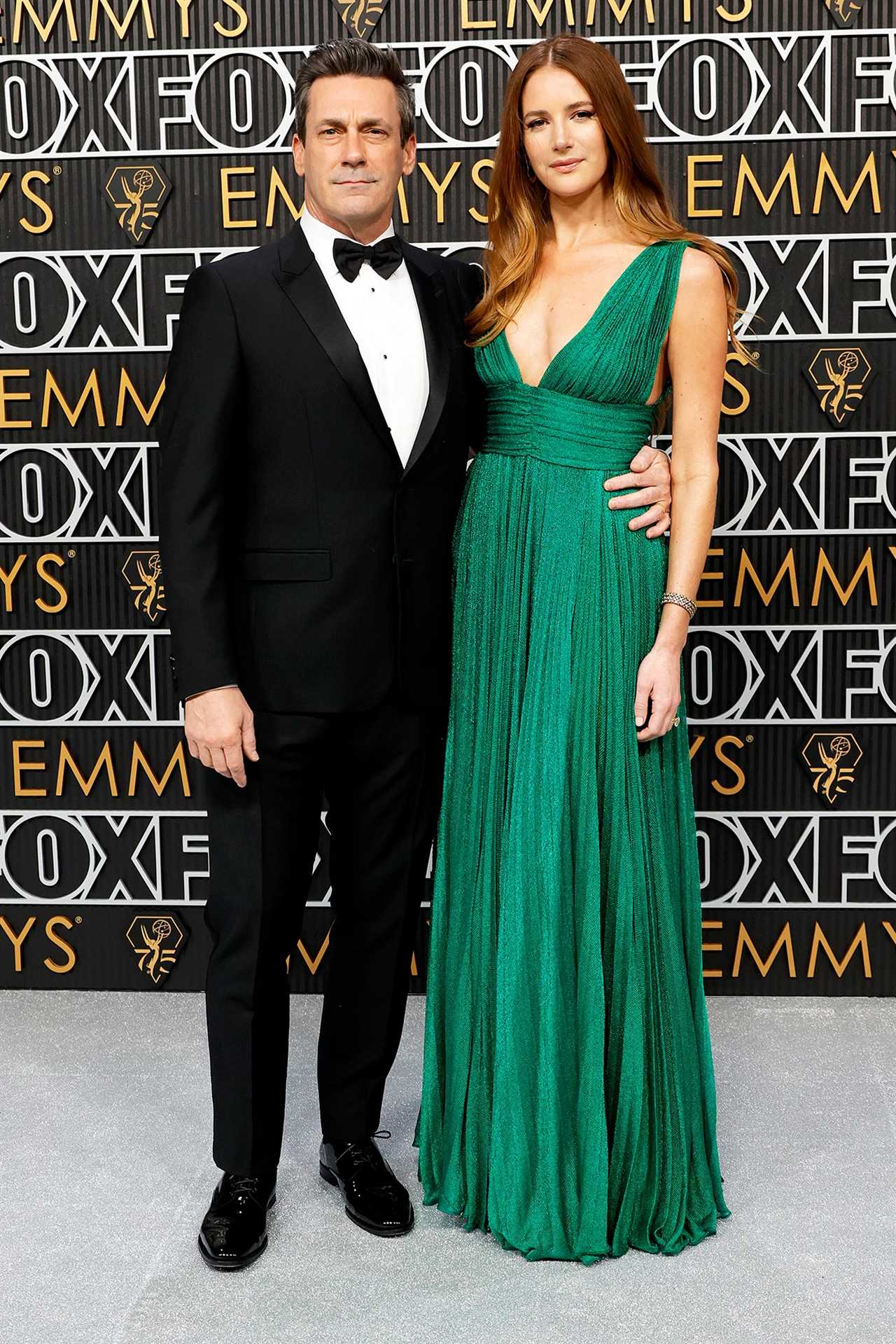 Jon Hamm and Wife Anna Osceola Are All Loved Up at the Emmys