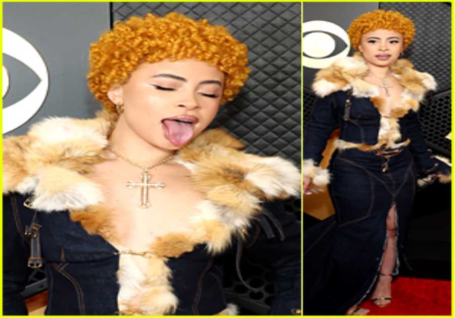 Nominee Ice Spice Wears Baby Phat to the Grammys 2024!
