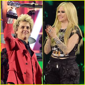 Avril Lavigne Honors Green Day with Landmark Award While Introducing Their Performance at iHeartRadio Music Awards 2024