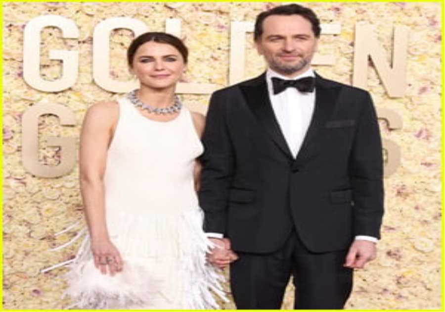 Keri Russell Gets Support from Husband Matthew Rhys at Golden Globes 2024