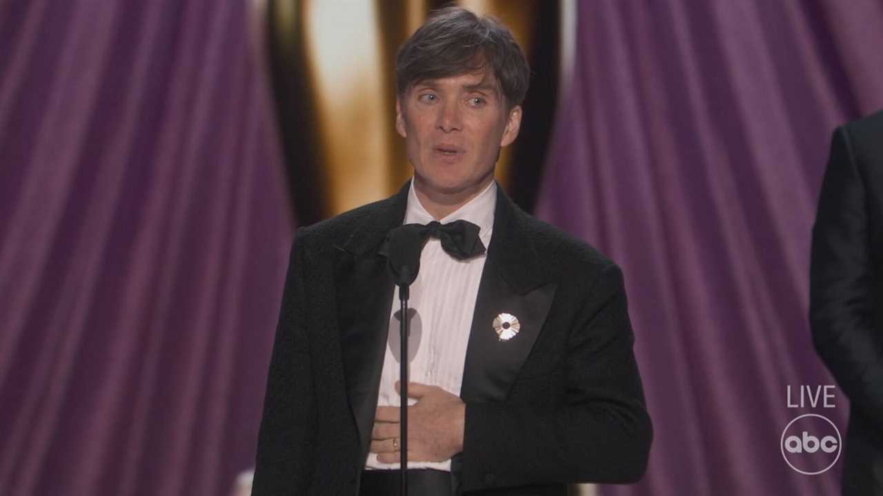 Cillian Murphy wins Best Actor Oscars 2024