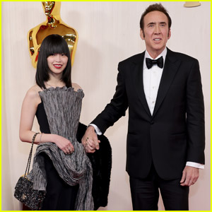 Nicolas Cage Holds Hands with Wife Riko Shibata at Oscars 2024