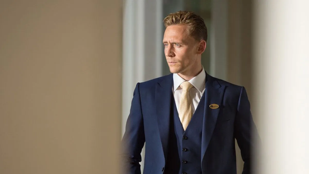 Tom Hiddleston in 'The Night Manager' looks to the right hand side