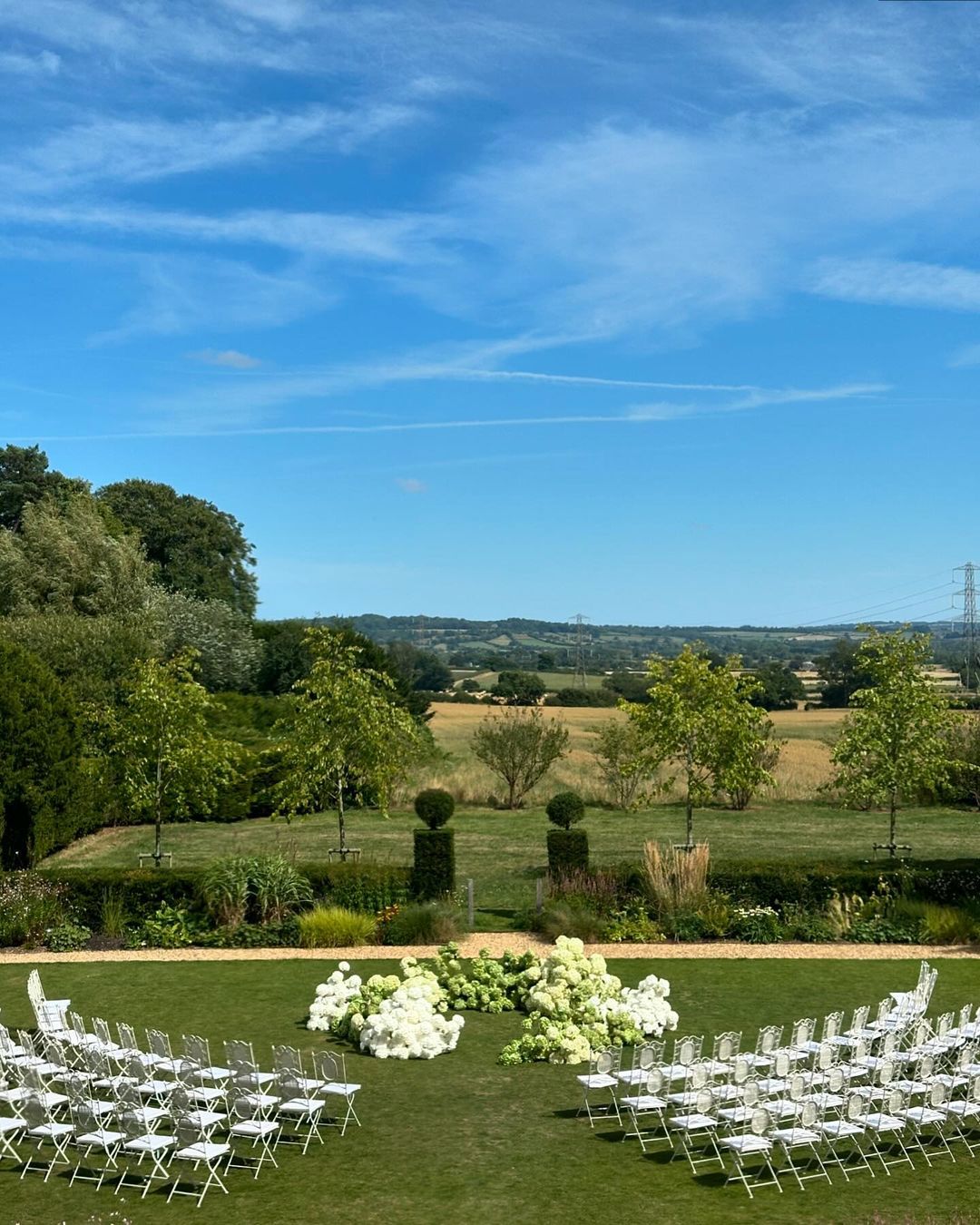 Jock Landale and India Maddern got married in the English countryside