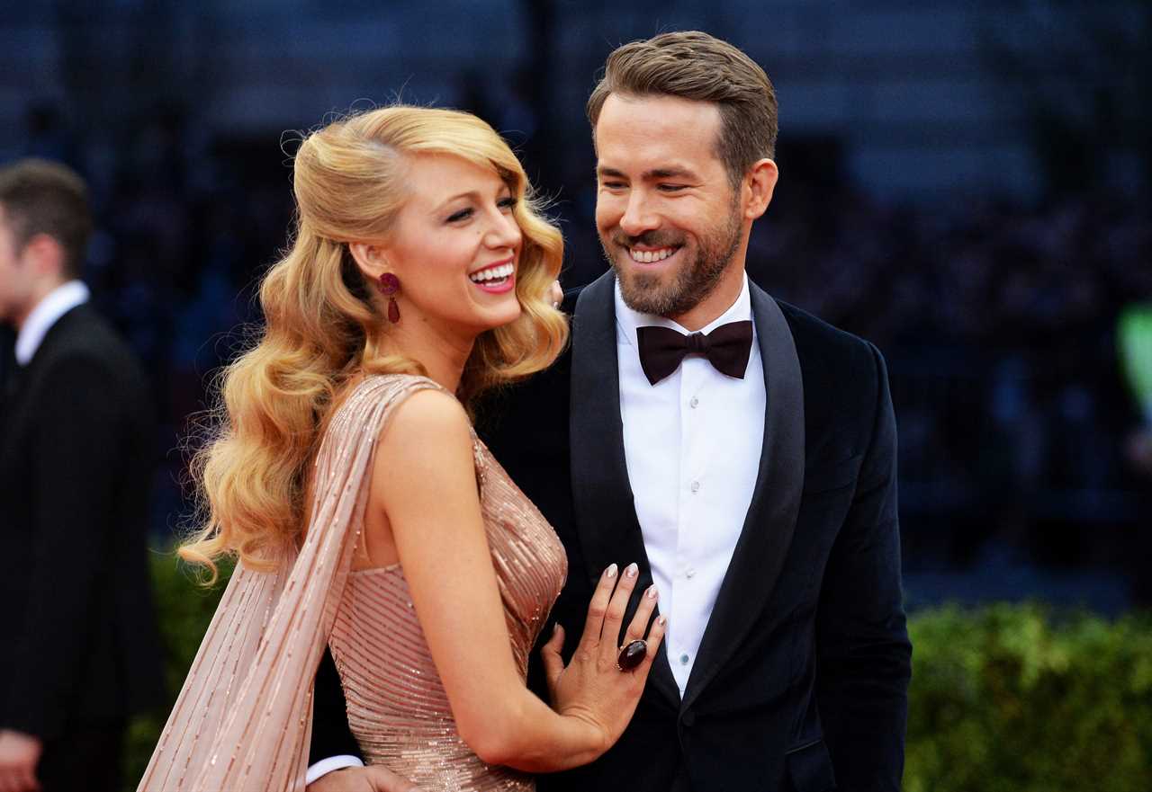 Actors Blake Lively (L) and Ryan Reynolds attend the "Charles James: Beyond Fashion" Costume Institute Gala at the Metropolitan Museum of Art on May 5, 2014 in New York City. 