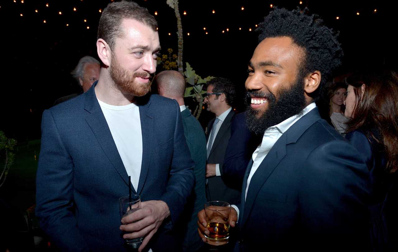 Donald Glover and Sam Smith (Photo by Charley Gallay/Getty Images for Vanity Fair)