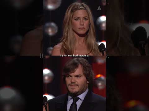 Jack Black & Jennifer Aniston Present at the #Oscars for Best Animated Feature & Short Film