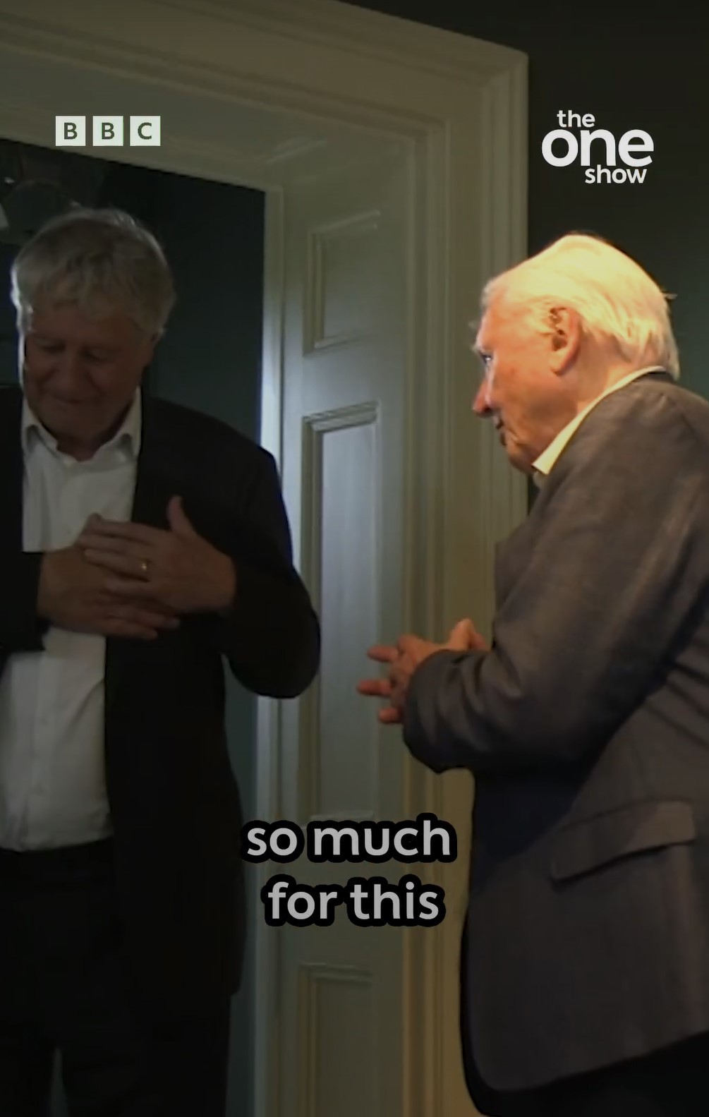 David Attenborough thanks the Royal Society for his commemorative portrait.