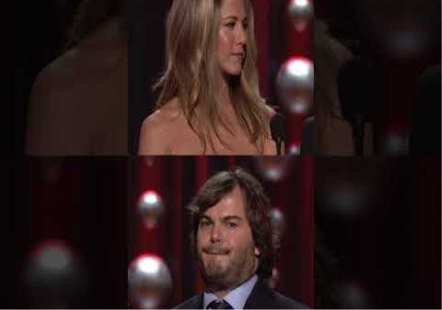 Jack Black &amp; Jennifer Aniston Present at the #Oscars for Best Animated Feature &amp; Short Film Part 2