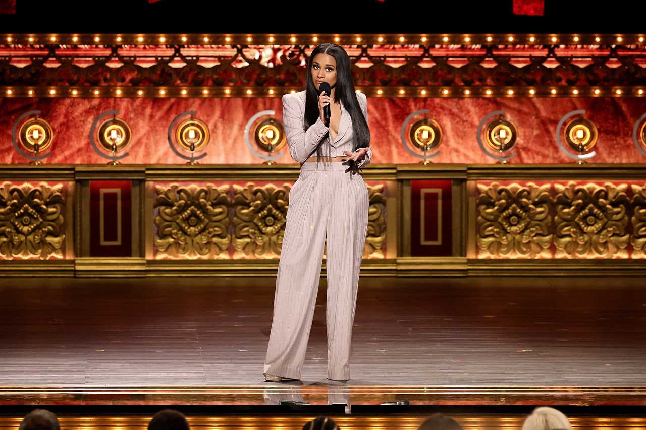 NEW YORK, NEW YORK - JUNE 16: Ariana DeBose hosts The 77th Annual Tony Awards at David H. Koch Theater at Lincoln Center on June 16, 2024 in New York City. (Photo by Theo Wargo/Getty Images for Tony Awards Productions)