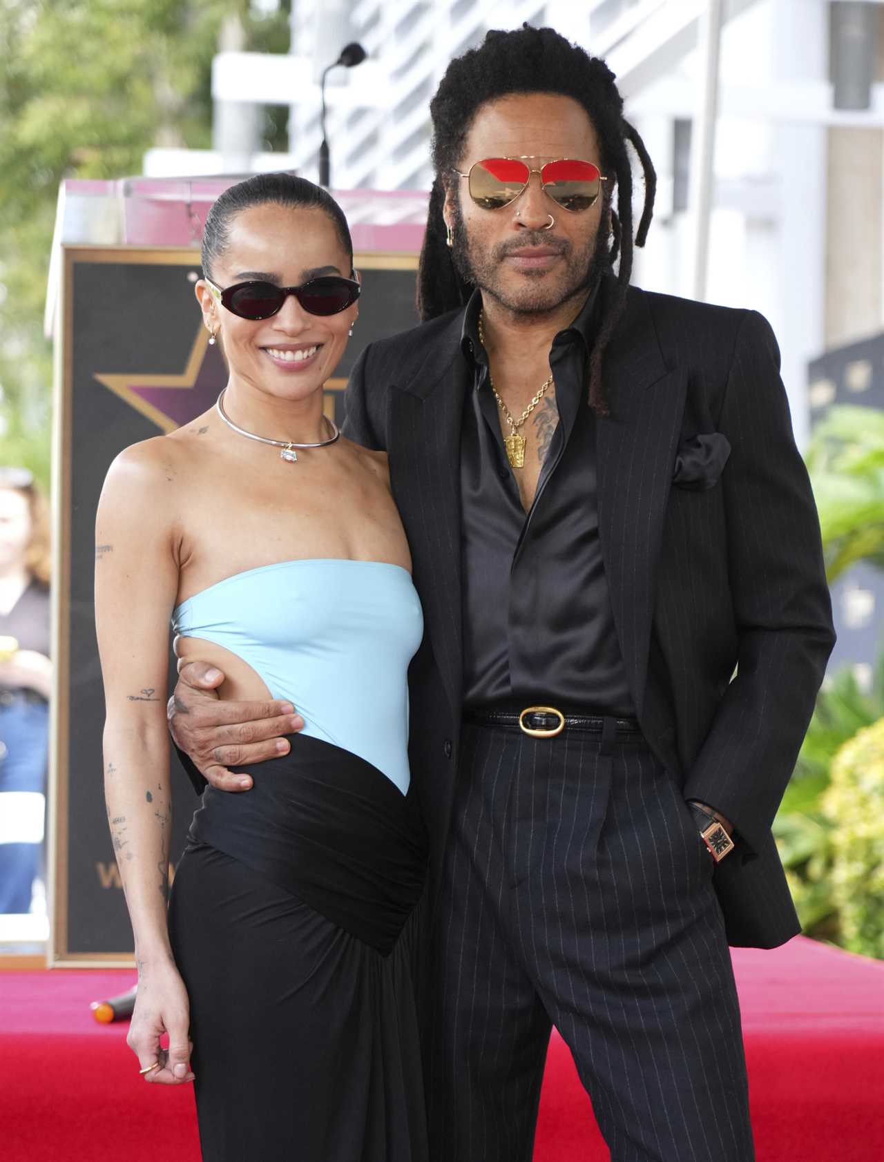 Zoë Kravitz and Lenny Kravitz