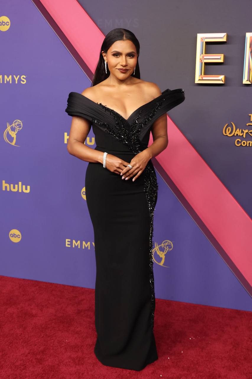 emmys 2024 best dressed list mindy kaling in gaurav gupta