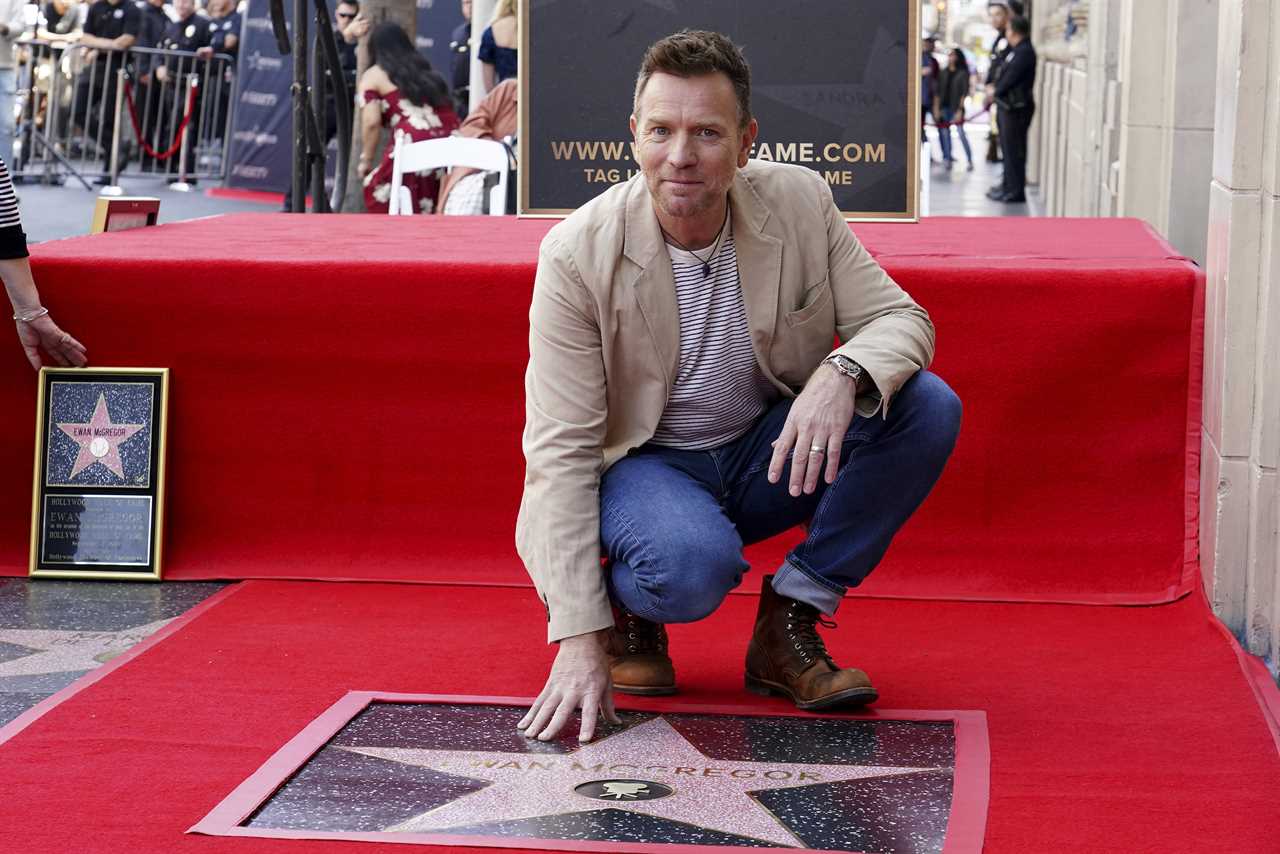 Ewan McGregor poses at a ceremony honoring him with a star on the Hollywood Walk of Fame on Thursday, Sept. 12, 2024, in Los Angeles. (Photo by Jordan Strauss/Invision/AP)