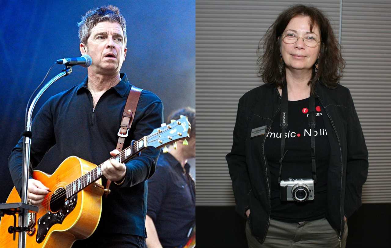 Noel Gallagher and photographer Jill Furmanovsky