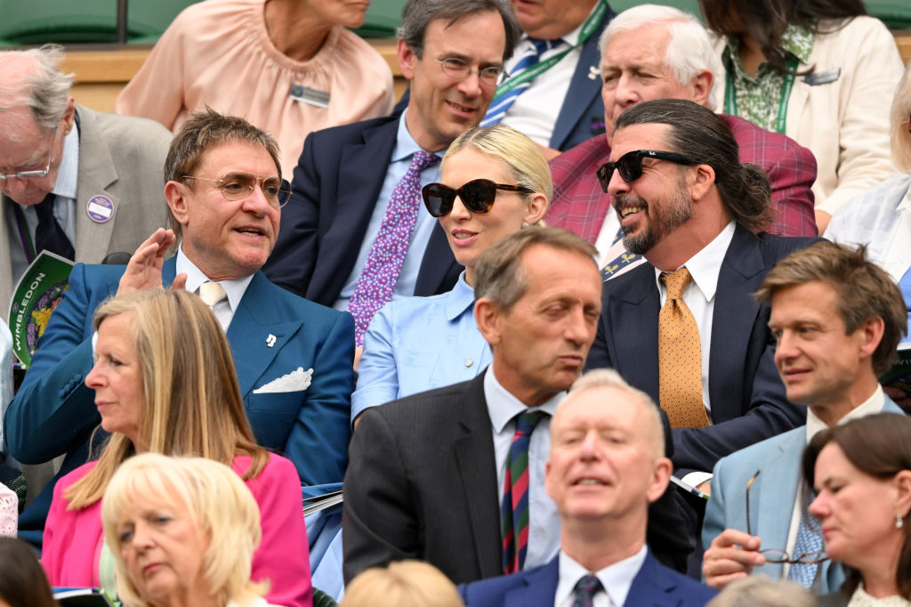 (L-R) Simon Le Bon, Jordyn Blum and Dave Grohl 