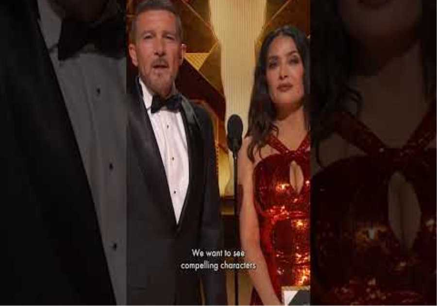 Salma Hayek &amp; Antonio Banderas Present Best International Feature Film | 95th #Oscars (2023)