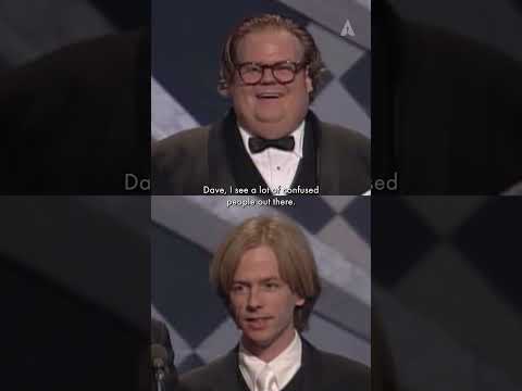 Chris Farley & David Spade Act Totally Normal Presenting Best Live Action Short | 69th Oscars #short