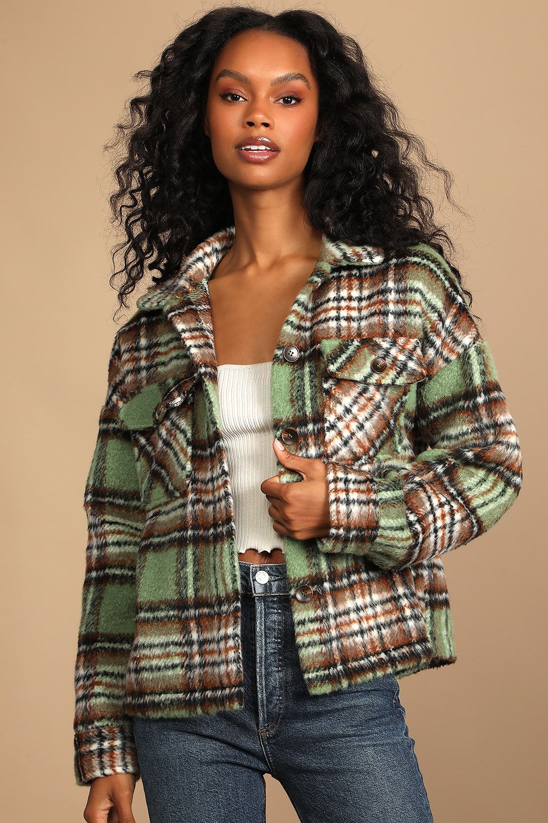 plaid shacket